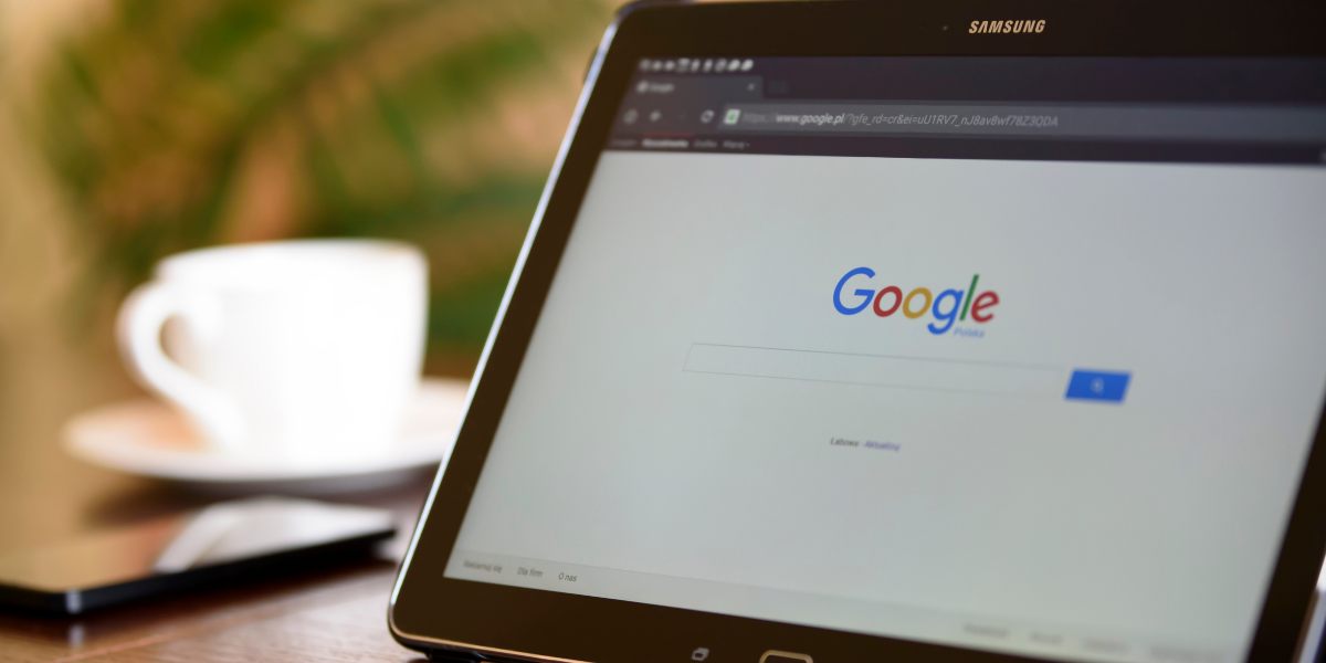 Site aberto no Google, ocupando a 1ª posição de busca